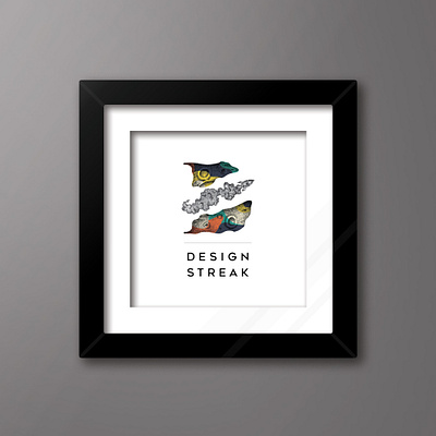 Design Streak Studio | Semiannual Logo Variation branding design graphic design ill illustration logo pointillism