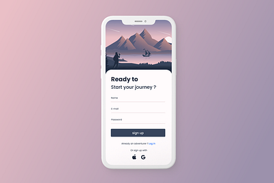 Daily UI#001 - Sign Up 001 app dailyui dailyui001 design signup ui