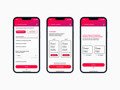 Bradesco Consórcio App | Case study app brasil brazil design ui ui design uiinspirations uiux design uiuxdesign ux uxdesign