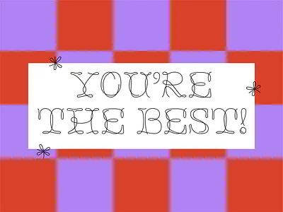 Just wanted you to know <3 checkered design font free freebies illustration quote type type design typography