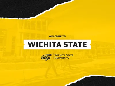 Wichita State University black design intern kansas shocker shockers state university welcome wichita wsu yellow