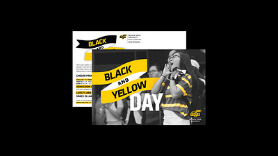 Wichita State "Admissions" Postcard admissions black card day invitation invite kansas post postcard state university wichita wsu yellow