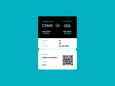 Boarding Pass, DailyUI 024 #DailyUI adobe xd design graphic design ui ux