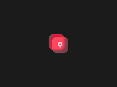 Daily UI#5 - App Icon 3d adobe xd challenge colors creative dailyui design glass morphim graphic design icon illustration illustrator inspiration location shapes trending ui uiux xd