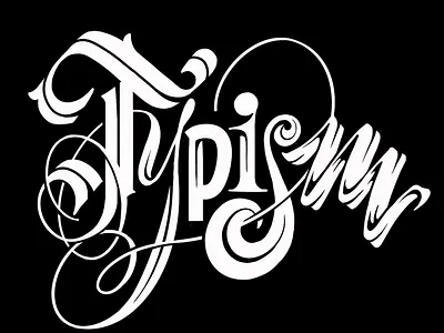Typism #2 design hand lettering illustration lettering type
