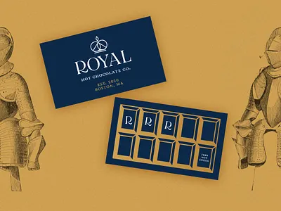 Royal Hot Chocolate Co. Stamp Card card chocolate coco gold hot midieval restaurant royal stamp
