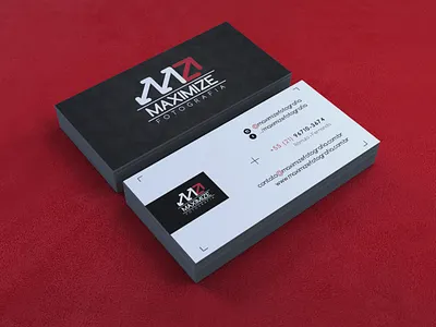 Business Card · Maximize Fotografia business card mockup photographer