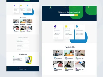 Fenero - Knowledge Base Hub Page 2022 build knowledge clean clean ui creative design e learning education education hub knowledge knowledge hub minimal online learning skills style guide typography ui uiux web design website design