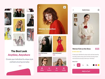 Fashion Store App brand branding cloth design ecommerce fashion fashion store fashionapp illustration kids outfits shirt shopping style tshirt ui ui design uidesign wear women fashion