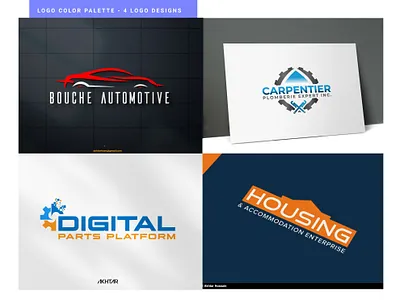 4 Newest Logo Designed on Upwork by Akhtar graphic design logo plumbing logo design travel logo design