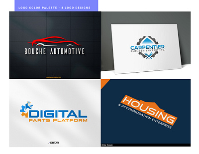 4 Newest Logo Designed on Upwork by Akhtar graphic design logo plumbing logo design travel logo design