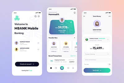 Banking App Dashboard app bank app branding design finance app graphic design illustration logo mobile ui typography ui user interface ux vector web ui