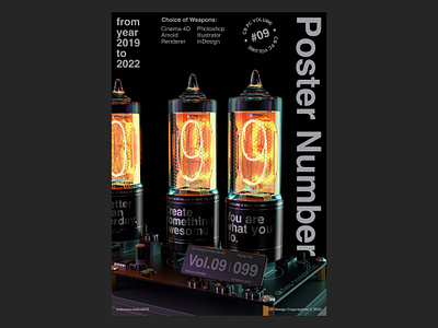 CB Design PC-099 3d c4d cinema4d graphic design lights neon neonlight poster posterdesign typography