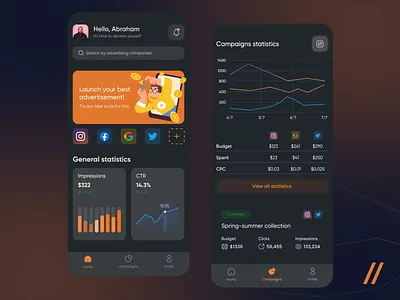 Statistics App advertisement android app animation app app screen design interface ios app mobile mobile app mobile app design mobile app screens mobile apps mobile ui mobileapp mobileui ui ui design uiux ux ux ui design