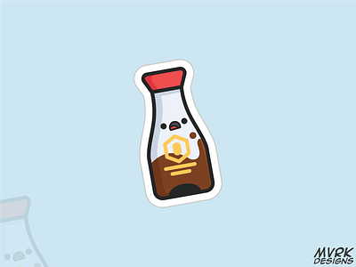 0008 - Soy Bottle bottle cute design face food happy illustration kawai kawaii logo soy ui vector