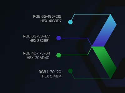 Brand Gradients brand identity branding colors design gradient illustration logo logo design low poly low polygon trapezoid vector