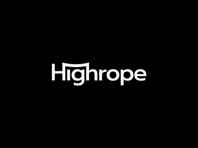 Highrope - Logo Design branding cable creative design dual graphic design high icon identity illustration ladder logo meaning modern multi rope simple vector wire wordmark