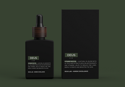 Deus Lab Label and Packaging 3d branding design label logo packaging