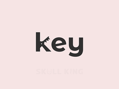 Key Logo clever creative home key home logo house logo icon identity key key negative space logo lock minimal negative space real estate agency real estate branding real estate logo safe simple unlock visual identity wordmark