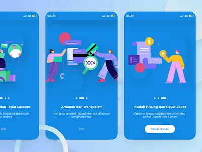 On Boarding Page app design graphic design illustration ui