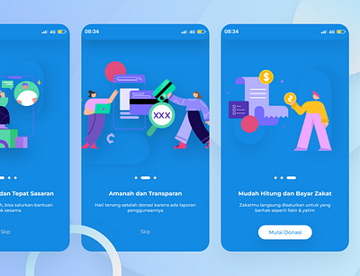 On Boarding Page app design graphic design illustration ui