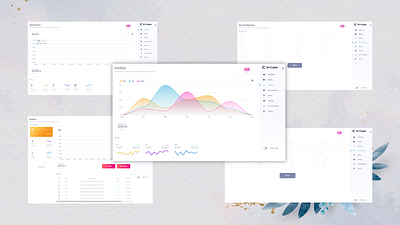 Crypto Wallet app crypto cryptowallet design figma graphic design illustration ui ux virtual wallet wallet web website