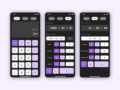 Daily UI - Calculator for mobile caculator dailyui design figma mobile ui ui design