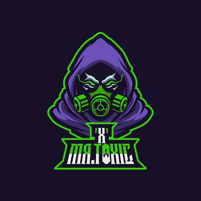 'X' MR. Toxic Mascot logo graphic design logo mascot logo design motion graphics