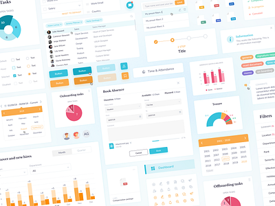 Design system for SaaS platform dashboard dashboard design design hr hris platform saas ui web