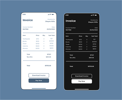 Invoice invoice productdesign