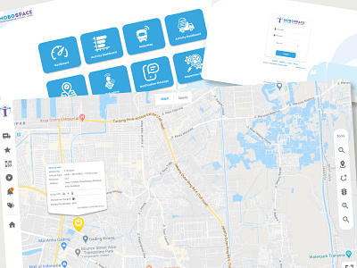 Transportation Contor Tower company monitoring system trucking ui website