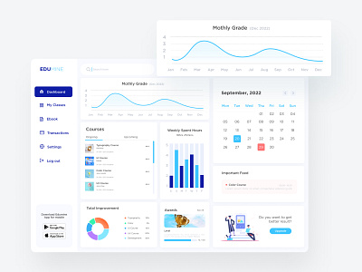 E Learning Platforms Dashboard backend best dahboard e learning product design saas top rated uiux design ux design