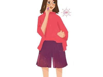 Unpleasant meeting 2d app art branding character design characters colorful design girl graphic design illustration illustrator invitation invite logo people portrait simple ui woman