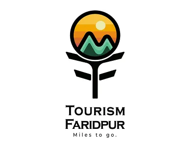 Tourism Faridpur branding design flat graphic design logo minimal vector
