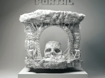 Portal clay 3d animation art artwork blender branding color design flat graphic design illustration logo motion graphics ui