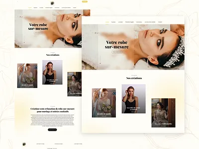 Fashion Website 👰🏼‍♀️ Wedding dresses branding design graphic design illustration logo site typography ui ux vector webdesign website wedding