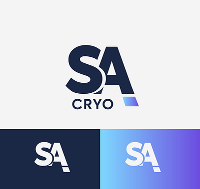 SA Cryo branding design digital graphic graphic design logo minimalist vector