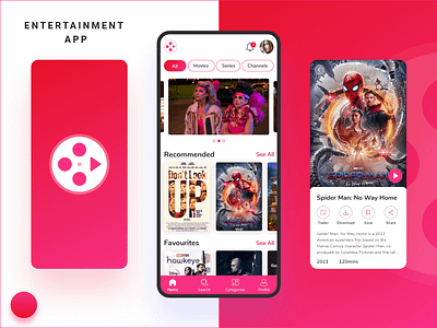 Entertainment App Development entertainment graphic design ui