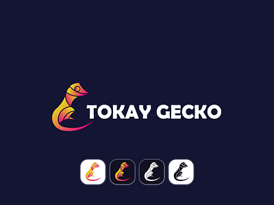 TOKAY GECKO LOGO animal logo branding logo colorful logo graphic design iconic logo logo logo icon logo vector logos minimalist logo tokay gecko logo