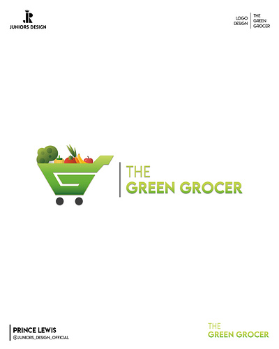 The Green Grocer - Logo adobe brand branding design illustration logo