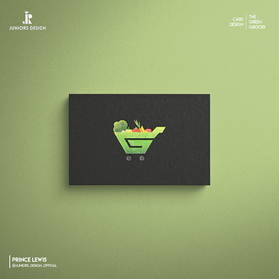The Green Grocer - Card branding design illustration logo