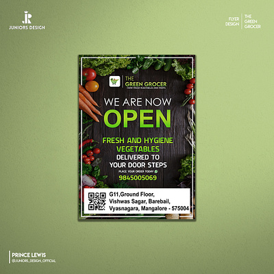 The Green Grocer - Poster branding logo poster