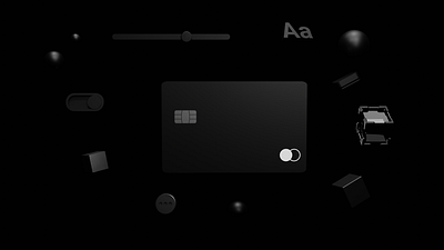 Card explorations 3d abstract account bank black branding card colors design effects finance fintech illustration light ui ux