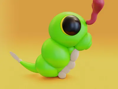 3D warms 3d 3d art 3d illustrations 3d object blender c4d design graphic design illustration