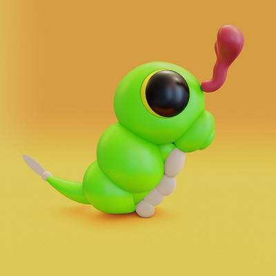 3D warms 3d 3d art 3d illustrations 3d object blender c4d design graphic design illustration