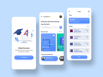 E-Learnig App andriod app app design apple design e learnig education education app elearning app homepage illustration ios mobile ui new ui ui ux ui design ui web design