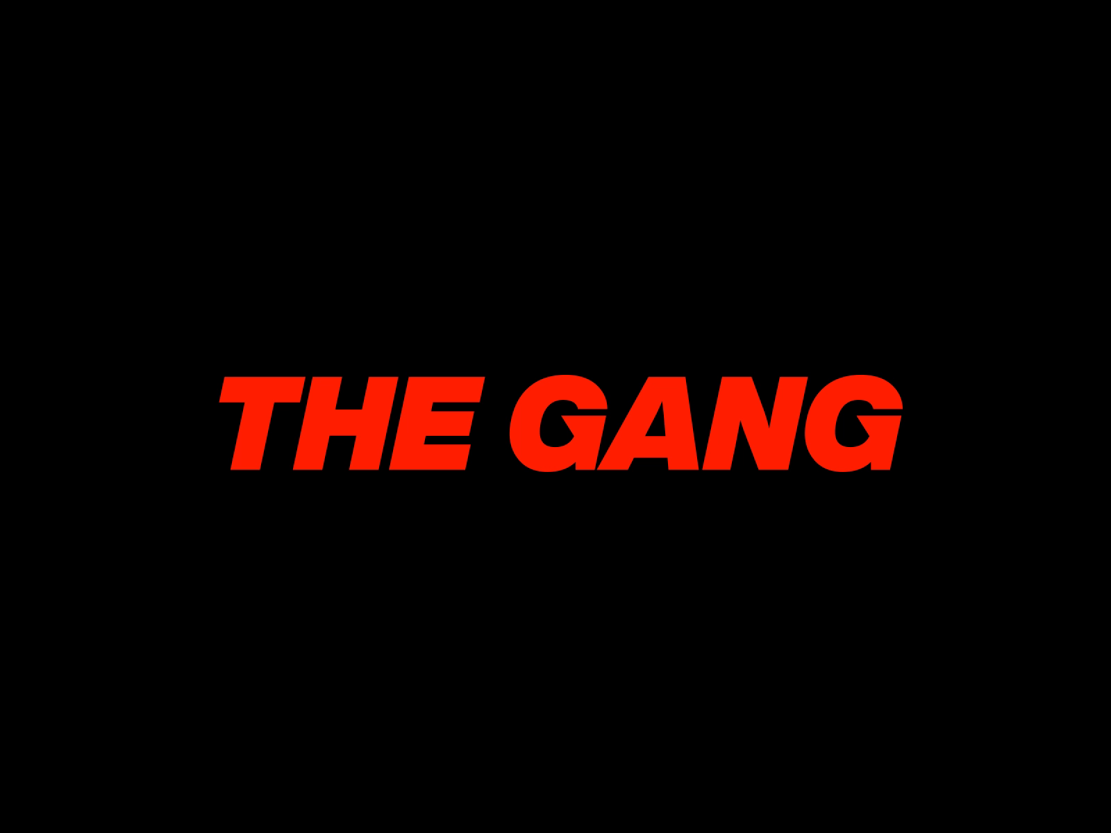 The Gang: Logo by Erdem Tonyalı for creathive on Dribbble, image size:1600x1200