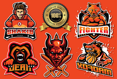 Mascot Logo Design branding design esports logo gaming logo graphic design illustration illustrator logo mascot logo typography ui ux vector