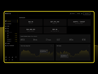 Onyx Dashboard clean crypto dark defi minimalist ui web design webdesign