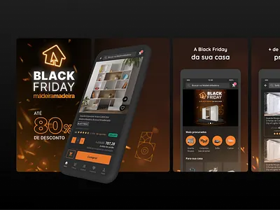 MadeiraMadeira Black Friday App Screenshots app app store black friday dark mode dark theme features night mode night theme play store screens screenshots user interface